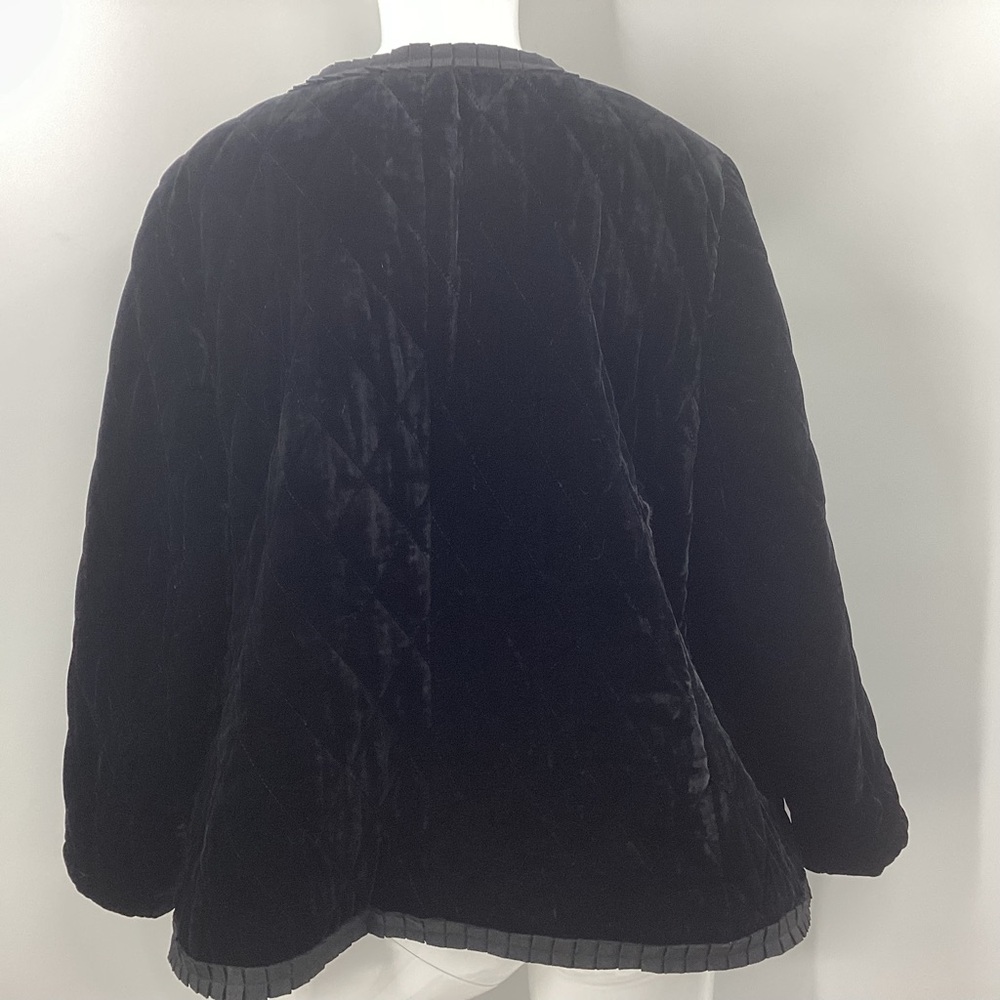 Talbots Black Velvet Jacket - Picture 8 of 10